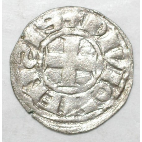 BOURGOGNE - HUGUES V - 1305 - 1315 - DENIER - R/ DIVIONENSIS