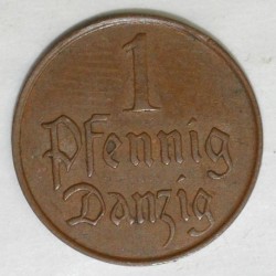 DANZIG - KM 140 - 1 PFENNIG 1929