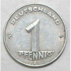 GERMANY - KM 1 - 1 PFENNIG 1949 E - Muldenhütten