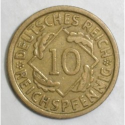 ALLEMAGNE - KM 40 - 10 REICHSPFENNIG 1925 E - Muldenhütten - République de Weimar