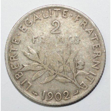 FRANCE - KM 845 - 2 FRANCS 1902 - TYPE SOWER FRANCE - KM 845 - 2 FRANCS 1902 - TYPE SOWER