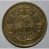 GADOURY 761a - 5 FRANCS 1947 TYPE LAVRILLIER BRONZE ALU - TTB+ - KM 888