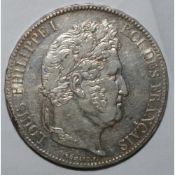 GADOURY 678 - 5 FRANCS 1837 W - Lille - TYPE LOUIS PHILIPPE 1er - KM 749