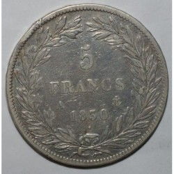 GADOURY 675a - 5 FRANCS 1830 A - Paris - TYPE LOUIS PHILIPPE SANS LE I - TRANCHE EN RELIEF