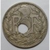 GADOURY 286 - 10 CENTIMES 1936 - TYPE LINDAUER - TROU DECENTRE - KM 866a