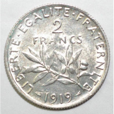 FRANCE - KM 845 - 2 FRANCS 1919 - TYPE SOWER FRANCE - KM 845 - 2 FRANCS 1919 - TYPE SOWER