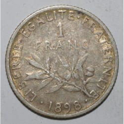 GADOURY 467 - 1 FRANC 1898 - TYPE SEMEUSE - KM 844