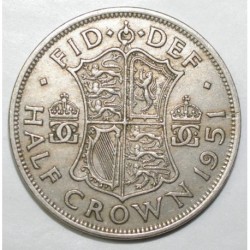 GRANDE BRETAGNE - KM 879 - 1/2 CROWN 1951 - George VI