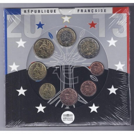 FRANCE - COIN SET BU EURO 2013 - 8 COINS - MONNAIE DE PARIS