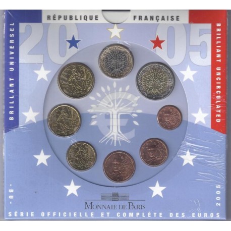 FRANCE - EURO COIN SET 2005 - 8 COINS