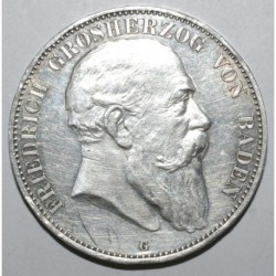 GERMAN STATES - BADEN - KM 274 - 5 MARK 1902 - FRIEDRICH I