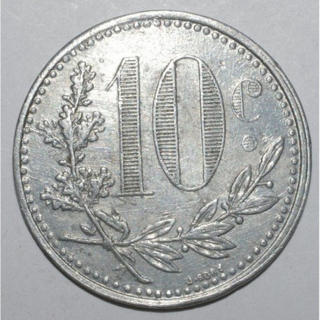 ALGÉRIE - KM TnA5 - 10 CENTIMES 1921 - CHAMBRE DE COMMERCE D'ALGER