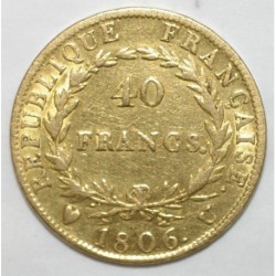 FRANCE - KM 675 - 40 FRANCS 1806 U - Turin - NAPOLÉON