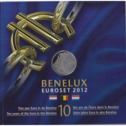 BENELUX - COFFRET EURO 2012 - Série 8 pièces Luxembourg, Belgique et Pays-Bas
