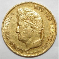 FRANCE - KM 747 - 20 FRANCS 1833 A - Paris - GOLD - LOUIS PHILIPPE I