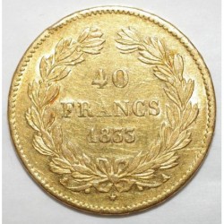 FRANCE - KM 747 - 20 FRANCS 1833 A - Paris - GOLD - LOUIS PHILIPPE I