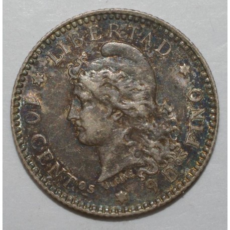 ARGENTINA - KM 26 - 10 CENTAVOS 1883