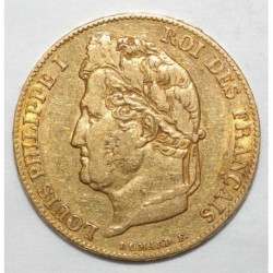 GADOURY 1031 - 20 FRANCS 1839 A - OR - LOUIS PHILIPPE - TETE LAUREE - TTB