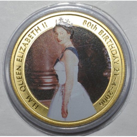 AUSTRALIA - 50 CENTS 2006 - 80TH ANNIVERSARY OF QUEEN ELIZABETH II - COLOR