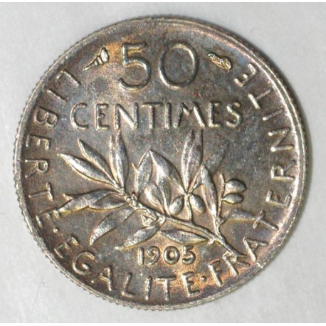 GADOURY 420 - 50 CENTIMES 1905 TYPE SEMEUSE - TTB - KM 854