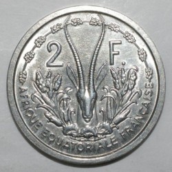 FRANZÖSISCHES EQUATORIAL AFRICA - KM 7 - 2 FRANCS 1948 - Gazelle