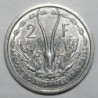 FRENCH EQUATORIAL AFRICA - KM 7 - 2 FRANCS 1948 - Gazelle