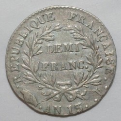 GADOURY 395 - DEMI FRANC AN 13 I LIMOGES TYPE NAPOLEON EMPEREUR - TTB - KM 655.6