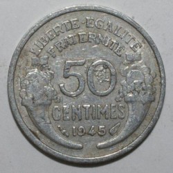 FRANCE - KM 914 - 50 CENTIMES 1945 - TYPE MORLON ALU