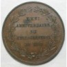 BELGIQUE - KM 19 - MEDAILLE BRONZE - MODULE DE 5 CENTIMES - 1856 - FR - TTB+