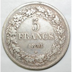 BELGIUM - 5 FRANCS 1833 -...