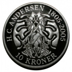 DANEMARK - KM 909 - 10 KRONER 2006 - ANDERSEN - L'OMBRE