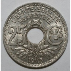 GADOURY 379 - 25 CENTIMES 1915 - TYPE LINDAUER - KM 867