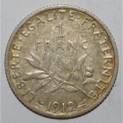 FRANCE - KM 844 - 1 FRANC 1912 - TYPE SOWER