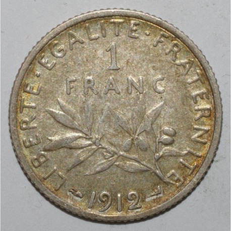 FRANCE - KM 844 - 1 FRANC 1912 - TYPE SOWER