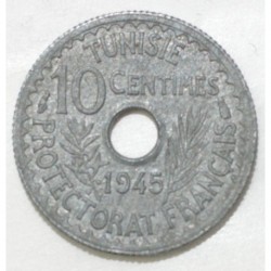 TUNISIE - KM 271 - 10 CENTIMES 1945 - AH 1364
