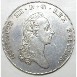 SUÈDE - KM 354 - 1 RIKSDALER 1776 OL - Gustaf III