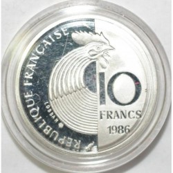 FRANCE - KM 958b - 10 FRANCS 1986 - TYPZ SCHUMAN - SILVER