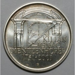 TSCHECHISCHE REPUBLIK - KM 53 - 200 KORUN 2002 - 250. Todestag des Architekten Kilián Ignác Dientzenhofer