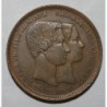 BELGIUM - X 1 - 10 CENTIMES 1853 - LÉOPOLD 1 - Marriage of the Duke and Duchess of Brabant