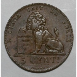 BELGIUM - KM 5 - 5 CENTIMES 1850 - LEOPOLD 1 - Hit on the edge