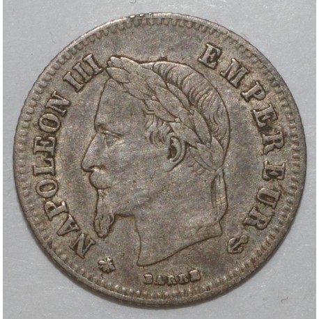 FRANCE - KM 805 - 20 CENTIMES 1866 A - Paris - TYPE NAPOLÉON III