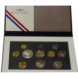 FRANCE - COIN SET PROOF FRANCS 2000 - 11 Coins