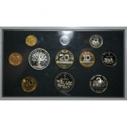 FRANCE - COIN SET PROOF FRANCS 2000 - 11 Coins