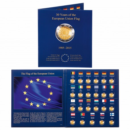 ALBUM PRESSO POUR LES 23 PIECES DE 2 EUROS COMMEMORATIVES "30 ANS DU DRAPEAU DE L'UE" - REF 347757