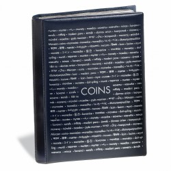 Coin Wallet with 8 Coin Sheets each for 12 coins, blue