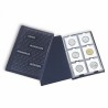 COIN WALLET WITH 10 COIN SHEETS EACH FOR 6 CARDBOARD HOLDERS, BLUE - REF 325026