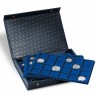 COFFRET NUMISMATIQUE L AVEC 4 PLATEAUX INCLUS, BLEU - REF 330921