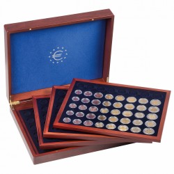 COFFRET NUMISMATIQUE VOLTERRA QUATTRO DE LUXE POUR 24 SERIES D'EUROS SOUS CAPSULES - REF 347179