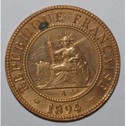 INDOCHINA - KM 1 - 1 CENT 1894 - Stained