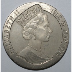 ISLE OF MAN - KM 131 - 1 CROWN 1992 - 500 years of the discovery of America